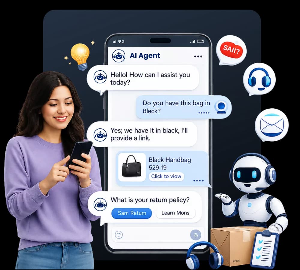 Ecommerce product discovery feature illustration